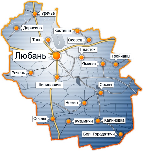 Карта района